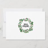 Holly Jolly Merry-kerstfoto Feestdagenkaart (Achterkant)