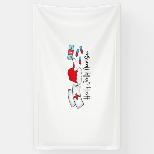 Holly Jolly Nurse, Halloween Classic T-shirt Spandoek (Verticaal)