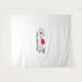 Holly Jolly Nurse, Halloween Classic T-shirt Wandkleed (Voorkant (horizontaal))