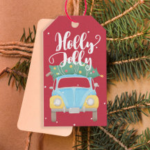 Holly Jolly oldtimer kleurrijke kerst