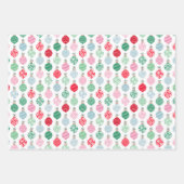 Holly Jolly Ornaments Holiday Inpakpapier Vel (Voorkant 2)