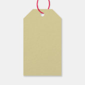 Holly Jolly | Pastel Groen Gradiënt & Goud Cadeaulabel (Achterkant)