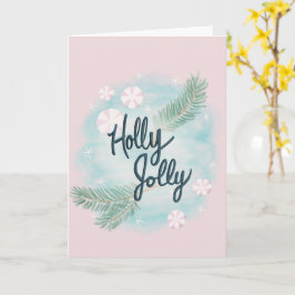 Holly Jolly - Pastel - Kerstmis - Groet - Kaart