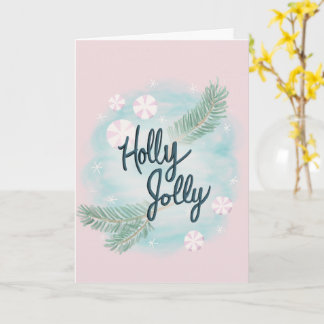 Holly Jolly - Pastel - Kerstmis - Groet - Kaart
