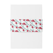 Holly Jolly Pattern Uitnodigingen Wikkel (Achterkant Voorbeeld)