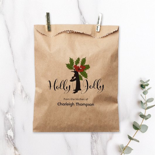 Holly Jolly Penguin Kerstmis Zelfgemaakte traktati Bedankzakje