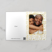 Holly Jolly Persoonlijke foto Kerstmis Folie Feestdagenkaart (Buiten Laag)