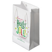 "Holly Jolly" Persoonlijke Kerstmis Klein Cadeauzakje (Voorkant Gekanteld)