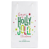"Holly Jolly" Persoonlijke Kerstmis Klein Cadeauzakje (Voorkant)