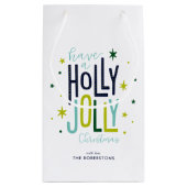 "Holly Jolly" Persoonlijke Kerstmis Klein Cadeauzakje (Achterkant)