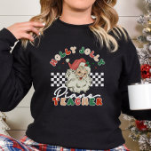 Holly Jolly Piano Leraar Kerst Retro T-shirt