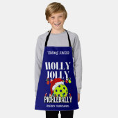 HOLLY JOLLY PICKLEBALLY Kerstmis Schort (Gedragen)