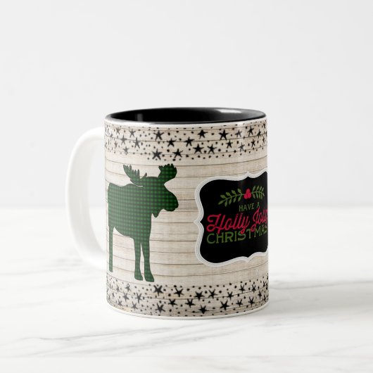 Holly Jolly Pset Moose Mok kerst (Voorkant links)