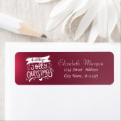 Holly Jolly, Red Holiday, Kerstmis Etiket (Insitu)