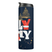 Holly Jolly Red White - kerstwinter Thermosbeker (Geroteerd rechts)