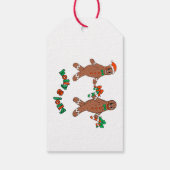 Holly & Jolly Retro Gingerbread Kerstcadeau Label Cadeaulabel (Achterkant)
