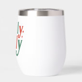 Holly Jolly - Retro Vakantietypografie (Achterkant)