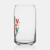 Holly Jolly - Retro Vakantietypografie Blikvorm Glas (Links)