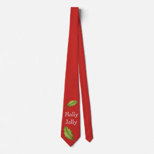 Holly Jolly Rode Kerstvakantie Stropdas