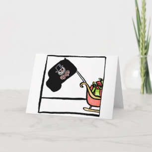 Holly Jolly Roger Christmas Kaart