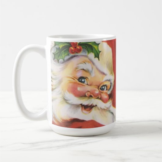  Holly Jolly Santa Claus kerstvakantie Koffiemok (Links)