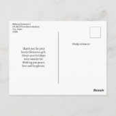 Holly Jolly Santa Claus Retro Bedankt Briefkaart (Achterkant)