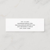 Holly Jolly Santa Claus Retro Kerstmis Mini Visitekaartje (Achterkant)