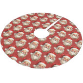Holly Jolly Santa Claus Retro kerstpatroon Kerstboom Rok (Gekanteld)