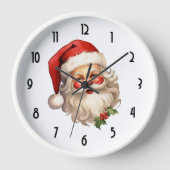 Holly Jolly Santa Claus Retro Style Kerstmis (Voorkant)