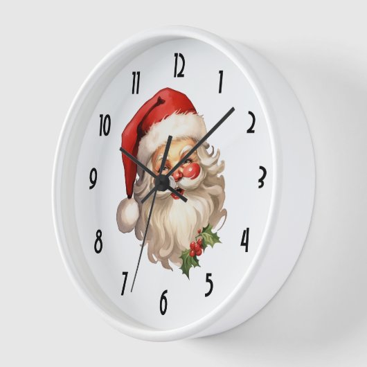 Holly Jolly Santa Claus Retro Style Kerstmis (Hoek)