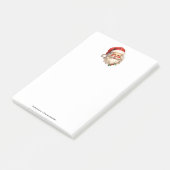 Holly Jolly Santa Claus Retro Style Kerstmis Post-it® Notes (Schuin)