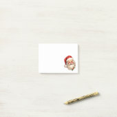 Holly Jolly Santa Claus Retro Style Kerstmis Post-it® Notes (Op bureau)