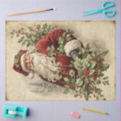Holly Jolly Santa Tissuepapier (Craft)