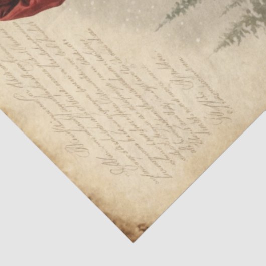 Holly Jolly Santa Tissuepapier (Detail)