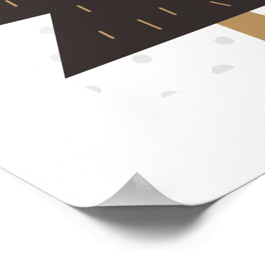 Holly Jolly Scandinavian Christmas Poster (Hoek)