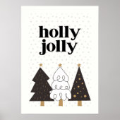 Holly Jolly Scandinavian Christmas Poster (Voorkant)