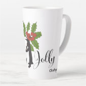 Holly Jolly Schattige Funny Penguin Christmas Latte Mok (Rechterhoek)