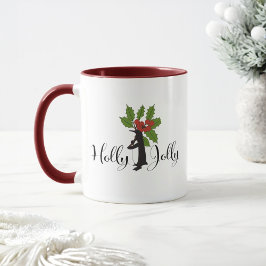 Holly Jolly Schattige Funny Penguin Christmas Mok