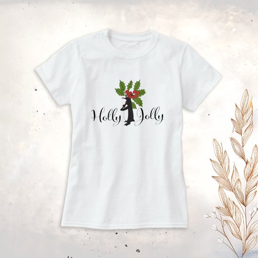 Holly Jolly Schattige Funny Penguin Christmas T-shirt