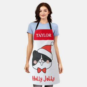 Holly Jolly Schattigee Kerstman Kat Schort