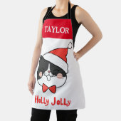 Holly Jolly Schattigee Kerstman Kat Schort (Insitu)