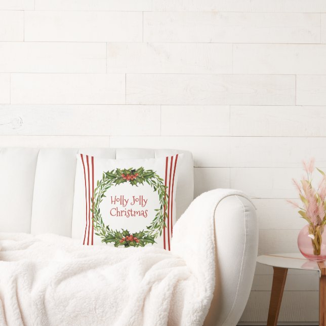 Holly Jolly - Sierkussen met kerstmis (Bank)