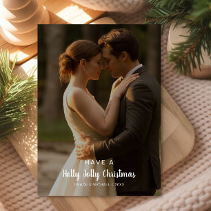 Holly Jolly & Slightly Married - Kerstpaar Feestdagenkaart