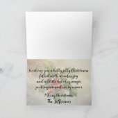 Holly Jolly Snowman beroemd gemaakt door A Fawn Kaart (Binnen)