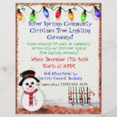 Holly Jolly Snowman Flyer (Voorkant)