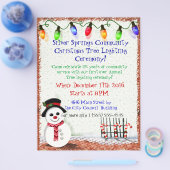 Holly Jolly Snowman Flyer (Enkel)