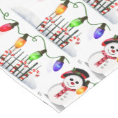 Holly Jolly Snowman Medium Tafelloper (Hoek)