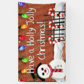 Holly Jolly Snowman Spandoek (Verticaal)