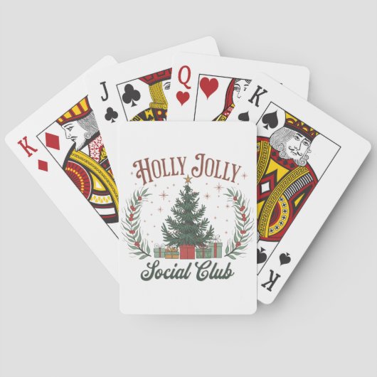 Holly Jolly Social Club Pokerkaarten (Achterkant)
