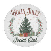 Holly Jolly Social club Snijplank (Voorkant)